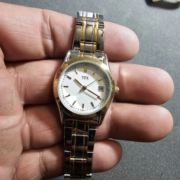 TFX Distributed By Bulova Ladies Quartz Watch Silver / Gold Tone Working shows s - Picture 1 of 11